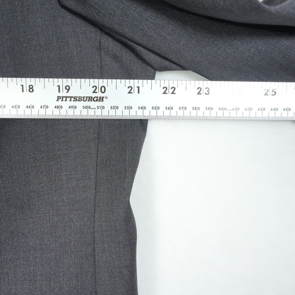 Brooks Brothers Blazer Men's Sz 42R Super 110s Worsted Wool Jacket Dark Charcoal - Picture 12 of 12